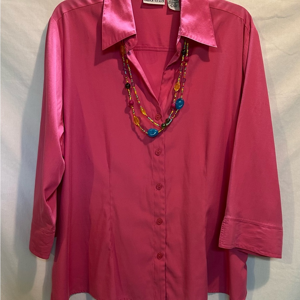 Apparenza Fuchsia Button-Down Shirt